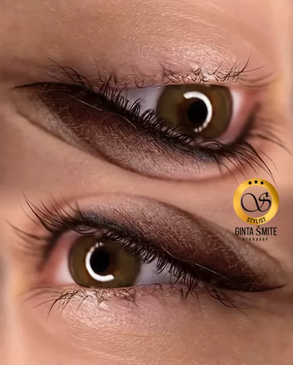 Acu plakstiņu pamatprocedūra - ēnojums soft eyesliner
