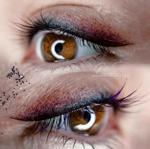 Plakstiņu ēnojuma pamatprocedūra - stardust eyes